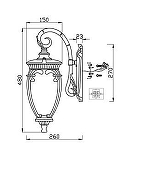 Настенные светильники Maytoni Fleur O414WL-01BZ цвет плафона/подвески Прозрачный, цвет арматуры Бронза-7