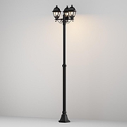 Садово-парковый светильник Maytoni Abbey Road O003FL-03B цвет плафона/подвески Прозрачный, цвет арматуры Черный-3