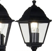 Садово-парковый светильник Maytoni Abbey Road O003FL-03B цвет плафона/подвески Прозрачный, цвет арматуры Черный-5