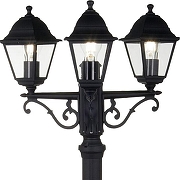 Садово-парковый светильник Maytoni Abbey Road O003FL-03B цвет плафона/подвески Прозрачный, цвет арматуры Черный-6