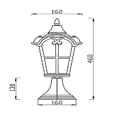 Ландшафтный светильник Maytoni Alb1on O413FL-01BZ цвет плафона/подвески Бронза, Прозрачный, цвет арматуры Бронза-9