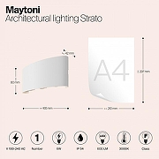 Архитектурная подсветка Maytoni Strato O417WL-L6W3K цвет плафона/подвески Белый, цвет арматуры Белый-4