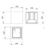 Настенный светильник Maytoni Fulton O572WL-L20B3K цвет плафона/подвески Черный, цвет арматуры Черный-8