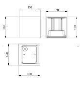 Настенный светильник Maytoni Fulton O572WL-L20GR3K цвет плафона/подвески Серый, цвет арматуры Серый-6