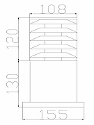 Ландшафтный светильник Maytoni Bronx O576FL-01B1 цвет плафона/подвески Прозрачный, цвет арматуры Черный-4