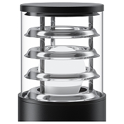 Ландшафтный светильник Maytoni Bronx O576FL-01B1 цвет плафона/подвески Прозрачный, цвет арматуры Черный-1