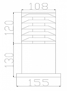 Ландшафтный светильник Maytoni Bronx O576FL-01GR цвет плафона/подвески Прозрачный, цвет арматуры Графит-5