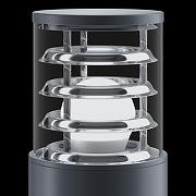 Ландшафтный светильник Maytoni Bronx O576FL-01GR цвет плафона/подвески Прозрачный, цвет арматуры Графит-2