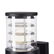 Настенный светильник Maytoni Bronx O576WL-01B цвет плафона/подвески Прозрачный, цвет арматуры Черный-6