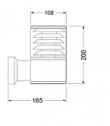 Настенный светильник Maytoni Bronx O576WL-01B цвет плафона/подвески Прозрачный, цвет арматуры Черный-11