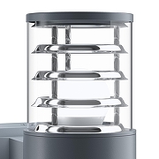 Настенный светильник Maytoni Bronx O576WL-02GR цвет плафона/подвески Прозрачный, цвет арматуры Графит-7