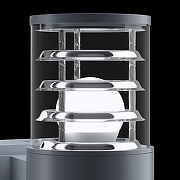 Настенный светильник Maytoni Bronx O576WL-02GR цвет плафона/подвески Прозрачный, цвет арматуры Графит-6