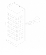 Настенный светильник Maytoni Remsa O034WL-02B цвет плафона/подвески Белый, цвет арматуры Черный-4