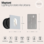 Встраиваемый светильник Maytoni Via Urbana O022-L3W цвет плафона/подвески Белый, цвет арматуры Белый-4