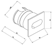 Встраиваемый светильник Maytoni Via Urbana O022-L3W цвет плафона/подвески Белый, цвет арматуры Белый-8