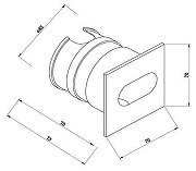 Встраиваемый светильник Maytoni Via Urbana O022-L3GR цвет плафона/подвески Серый, цвет арматуры Серый-7