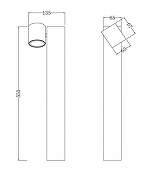 Ландшафтный светильник Maytoni Wall Street O010FL-01B Черный-8