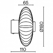 Настенный светильник Maytoni Modern 1 MOD555WL-L4CH4K цвет плафона/подвески Прозрачный, цвет арматуры Хром-5