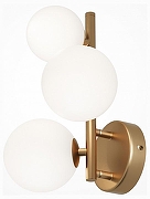 Настенный светильник Maytoni Dallas MOD545WL-03BS цвет плафона/подвески Белый, цвет арматуры Золото-1