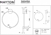 Настенный светильник Maytoni Halo MOD005WL-L22BSK1 цвет плафона/подвески Латунь, цвет арматуры Латунь-3