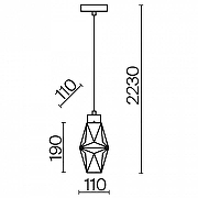 Подвесной светильник Maytoni Cocta1l t1me MOD325PL-01G Прозрачный Золото-7