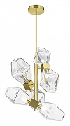Подвесной светильник Maytoni Cocta1l t1me MOD325PL-06G1 цвет плафона/подвески Прозрачный, цвет арматуры Золото