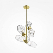 Подвесной светильник Maytoni Cocta1l t1me MOD325PL-06G1 цвет плафона/подвески Прозрачный, цвет арматуры Золото-1