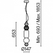 Подвесной светильник Maytoni Collar P069PL-L35G3K цвет золото-5