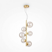 Подвесной светильник Maytoni Dallas MOD545PL-06G цвет плафона/подвески Коньячный, цвет арматуры Золото-2