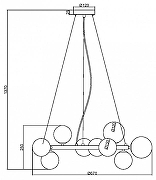 Подвесной светильник Maytoni Dallas MOD545PL-11B цвет плафона/подвески Черный, цвет арматуры Черный-7