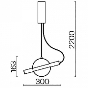 Подвесной светильник Maytoni En1gma MOD150PL-L5BS3K цвет латунь-3