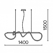 Подвесной светильник Maytoni Tau MOD166PL-L30G3K цвет золото-6