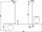 Подвесной светильник Maytoni Nostalg1a MOD048PL-02G цвет золото, черный-9