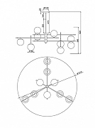 Подвесной светильник Maytoni Nostalg1a MOD048PL-09G цвет плафона/подвески Белый, цвет арматуры Золото, Черный-6