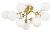 Потолочный светильник Maytoni Dallas MOD545CL-12BS цвет плафона/подвески Белый, цвет арматуры Золото