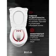 Унитаз-компакт Bond F01-00 Белый с бачком и сиденьем Микролифт-1