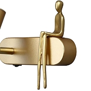 Настенный светильник Artelamp Albert A2173AP-1PB цвет плафона/подвески Золото, цвет арматуры Медь-1