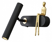 Настенный светильник Artelamp Albert A2173AP-1BK цвет плафона/подвески Черный, цвет арматуры Черный