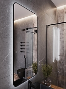 Зеркало Bond Loft 60x120 M35ZE-60120 с подсветкой Черное глянцевое с бесконтактным выключателем-10