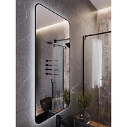 Зеркало Bond Loft 60x120 M35ZE-60120 с подсветкой Черное глянцевое с бесконтактным выключателем-10