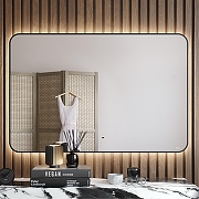 Зеркало Bond Loft 120x80 M35ZE-12080 с подсветкой Черное глянцевое с бесконтактным выключателем-5