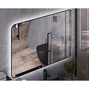 Зеркало Bond Loft 120x80 M35ZE-12080 с подсветкой Черное глянцевое с бесконтактным выключателем-7
