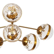 Люстра Artelamp Delacrua A7770PL-6PB цвет плафона/подвески Прозрачный, цвет арматуры Медь-2