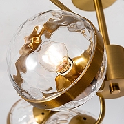 Люстра Artelamp Delacrua A7770PL-6PB цвет плафона/подвески Прозрачный, цвет арматуры Медь-3