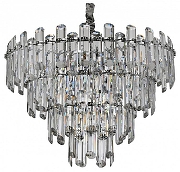 Люстра Divinare Rosie 3511/02 LM-8 цвет плафона/подвески Прозрачный, цвет арматуры Хром