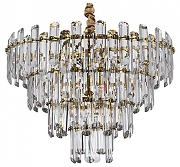 Люстра Divinare Rosie 3511/17 LM-8 цвет плафона/подвески Прозрачный, цвет арматуры Латунь