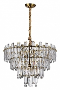 Люстра Divinare Rosie 3511/17 LM-8 цвет плафона/подвески Прозрачный, цвет арматуры Латунь-1