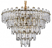 Люстра Divinare Rosie 3511/17 LM-16 цвет плафона/подвески Прозрачный, цвет арматуры Латунь