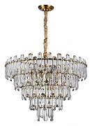Люстра Divinare Rosie 3511/17 LM-16 цвет плафона/подвески Прозрачный, цвет арматуры Латунь-1
