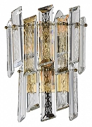 Настенный светильник Divinare Romilda 3512/17 AP-3 цвет плафона/подвески Прозрачный, цвет арматуры Латунь
